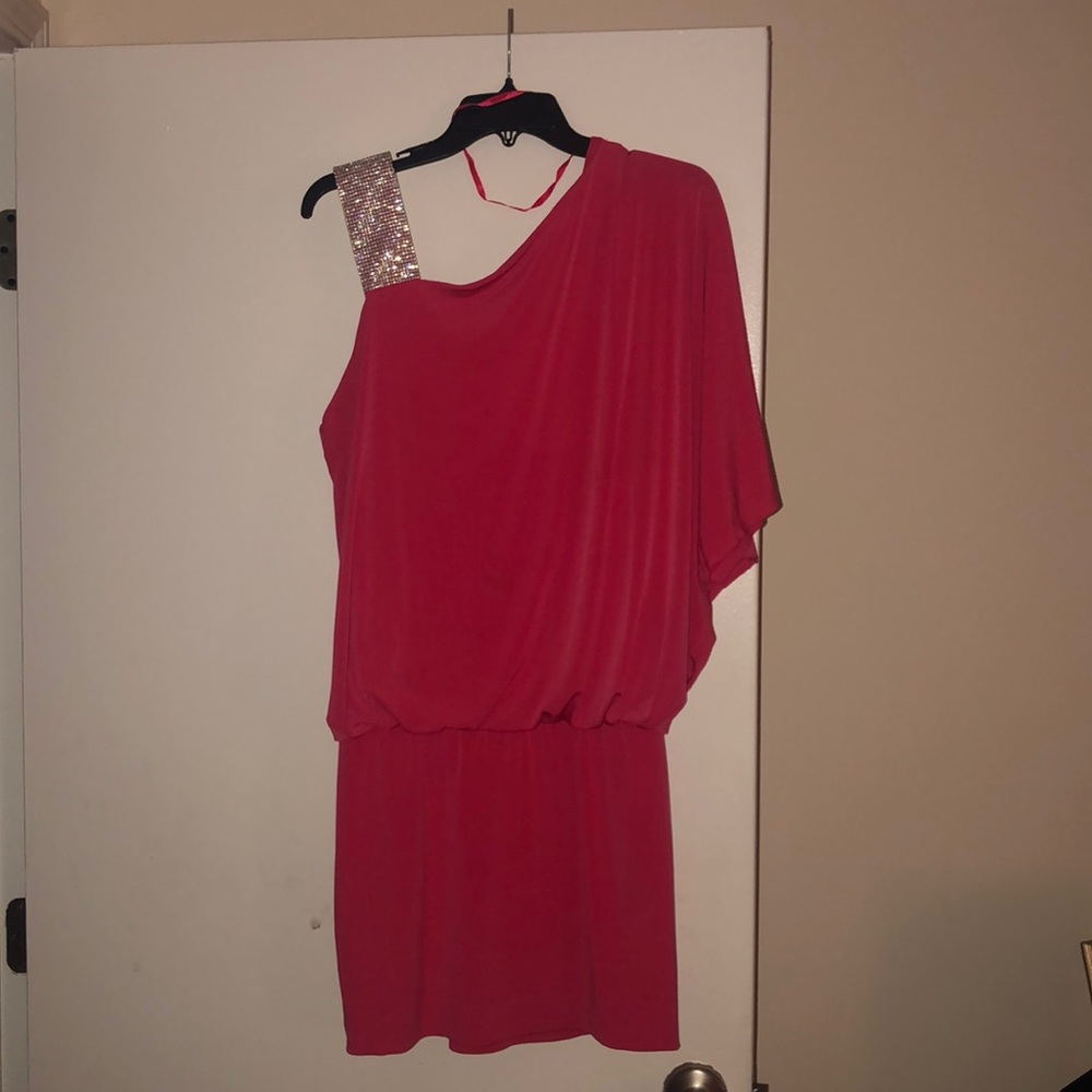 Pink mini dress size 12.